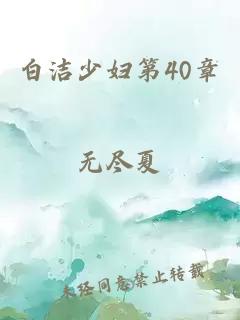 白洁少妇第40章