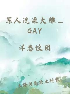 军人洗澡大雕—GAY