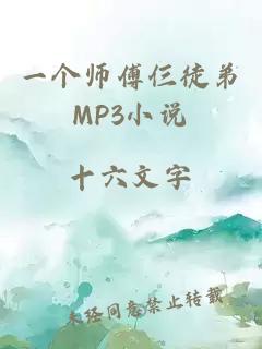 一个师傅仨徒弟MP3小说