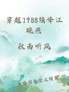 穿越1988陆峰江晓燕